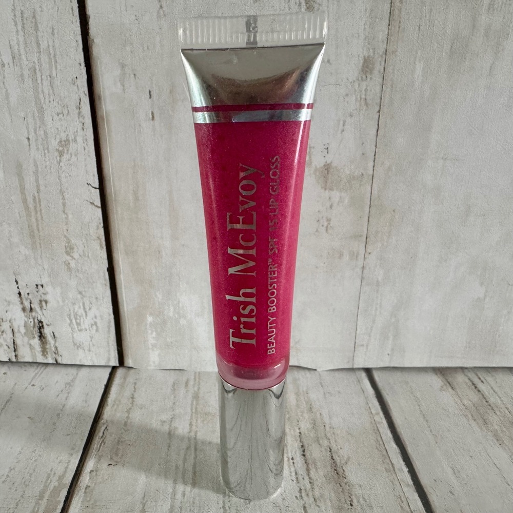 Trish McEvoy Sexy Rose Beauty Booster Lip Gloss .28 oz Shimmer Pink